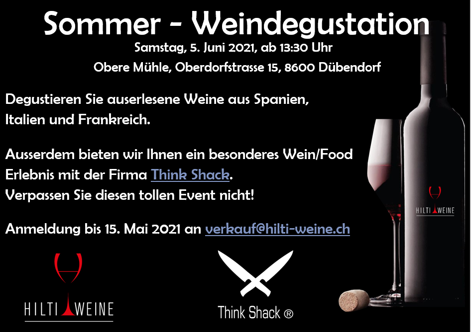 Weindegustation Juni 2021